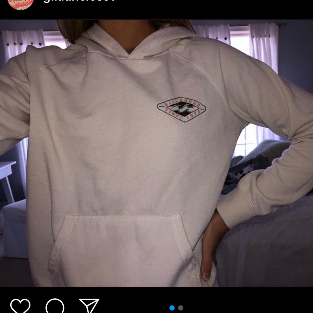 Billabong off white/white sweatshirt